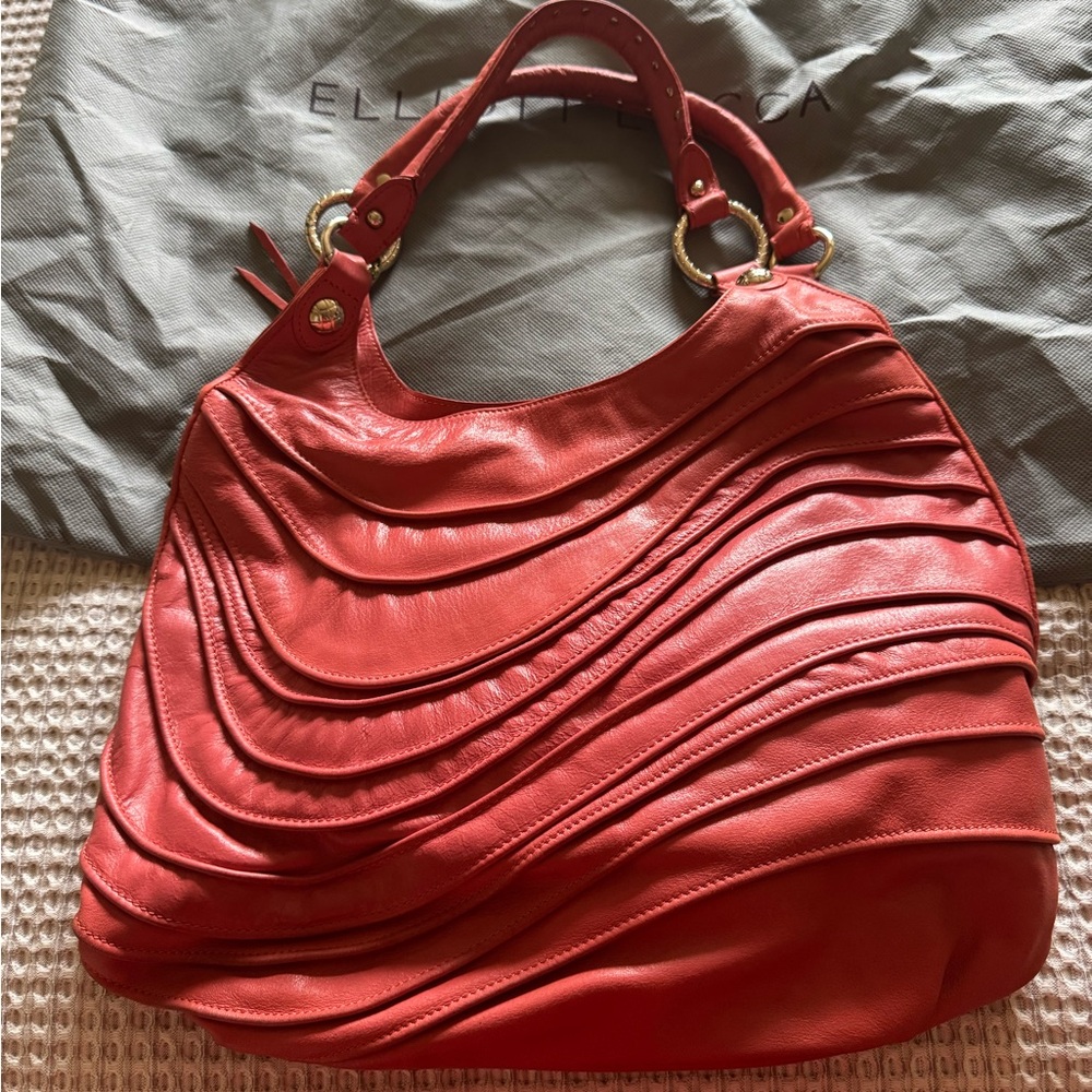 Elegant Coral Handbag